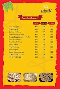 Vasireddy Swagruha Foods menu 6