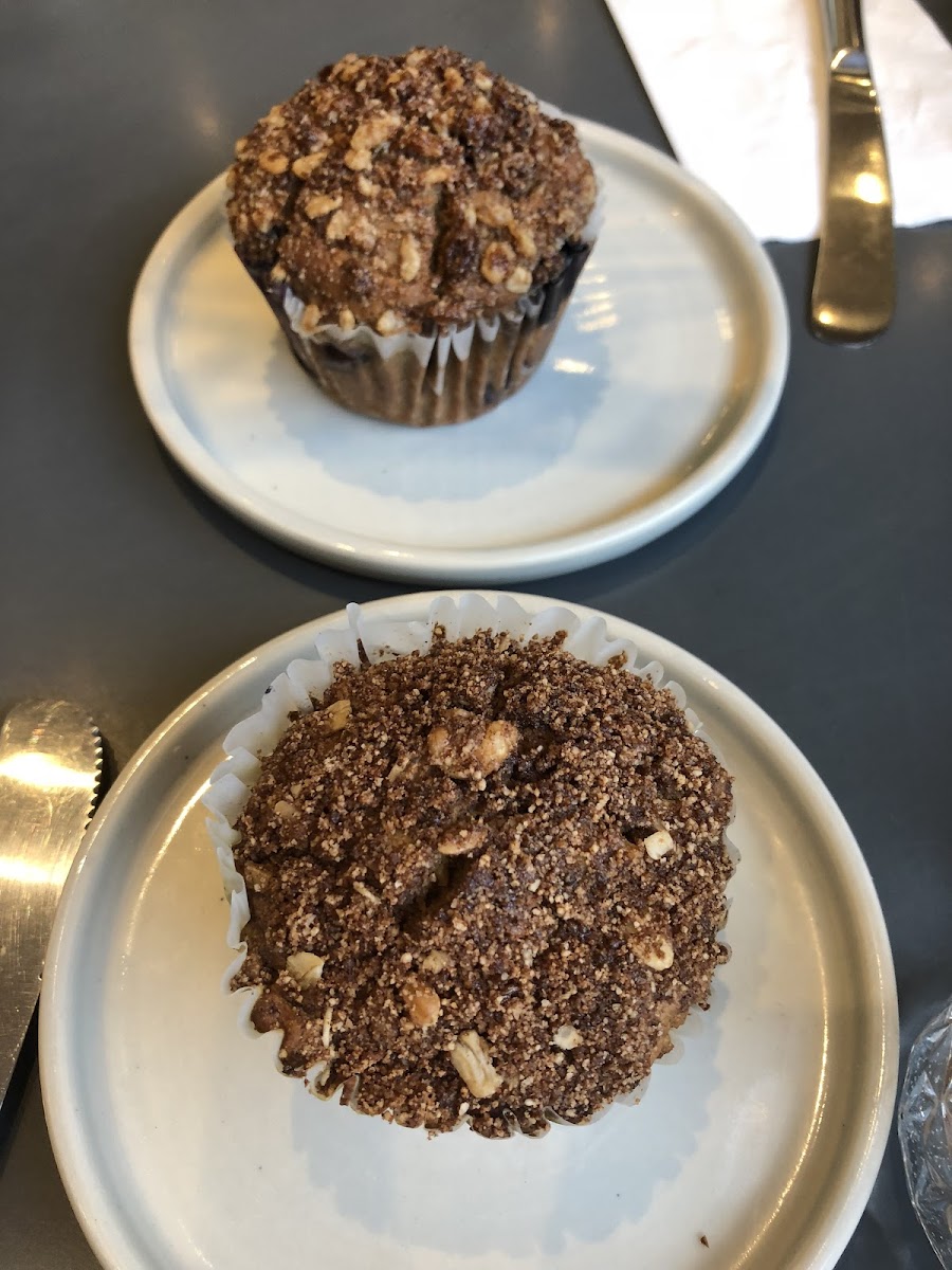 Blueberry and pumpkin muffins!