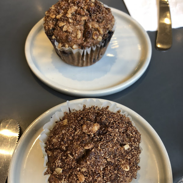 Blueberry and pumpkin muffins!