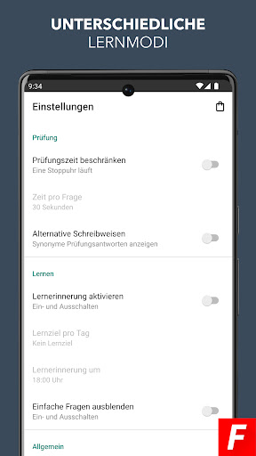 Screenshot Feuerwehr Prüfungshilfe