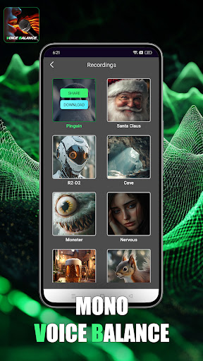 Screenshot Mono -voice balance