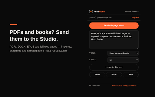 Read Aloud Reader: Read Text Out Loud screenshot 2