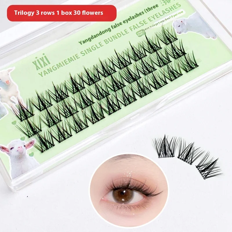 Trilogy False Cat Ears Lower Eyelashes Segmented Enhance Your Eyes With Dramatic Cat Eye Effect Easy Application Natural