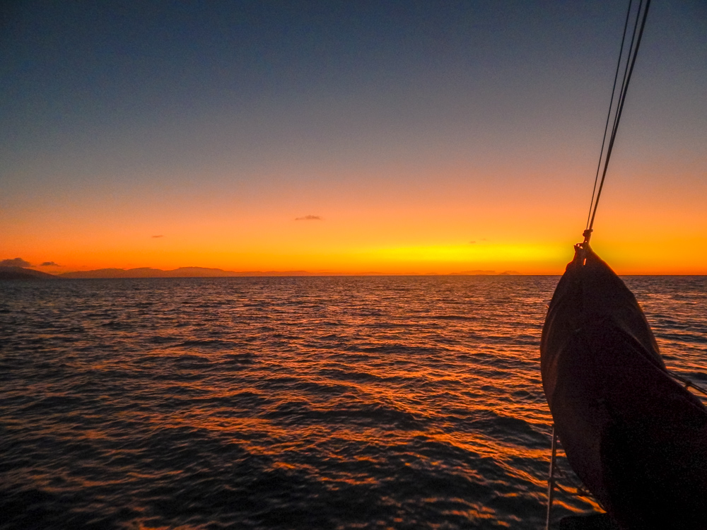 Sunset in the whitsundays