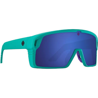 SPY  Monolith Sunglasses - Matte Teal, Happy Gray Green with Dark Blue Spectra Mirror Lenses