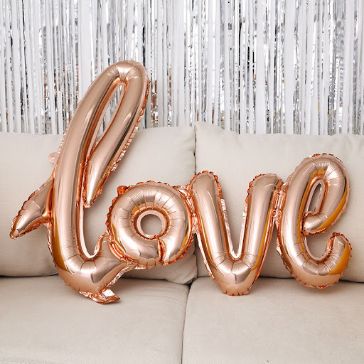 Title 3, 43-inch One-piece Love Balloon Aluminum Film Le...