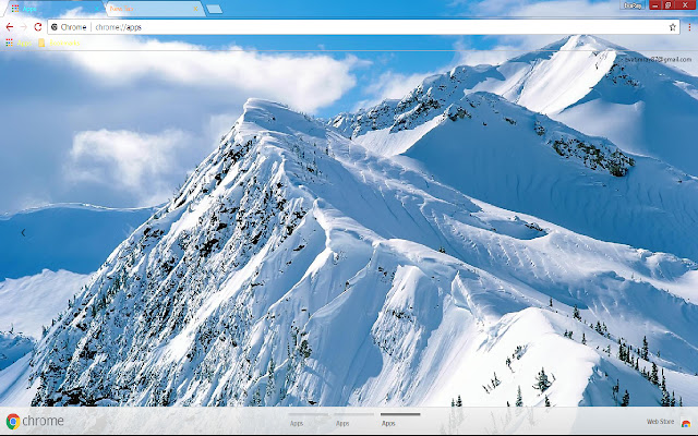 Mountain Peak Snow Winter chrome extension