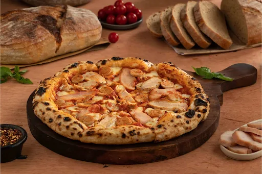 Sourdough Chicken Loaded Pizza