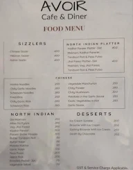 Avoir - Cafe & Diner menu 6