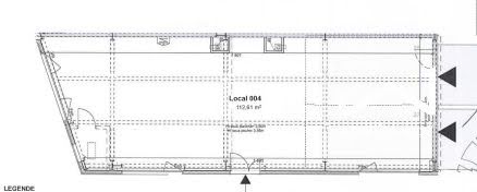 Location  locaux professionnels  112 m² à Angers (49000), 1 215 €