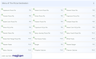 The Pizza Destination menu 1