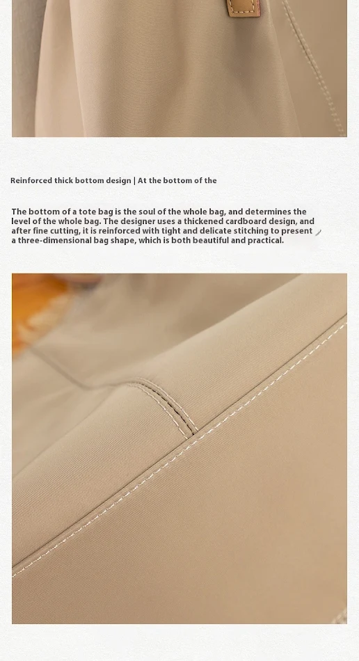 Lichtgewicht, waterdichte Oxford-doek kunstzinnige nylon tote handtas voor het stijlvol en beschermd dragen van je spullen.
