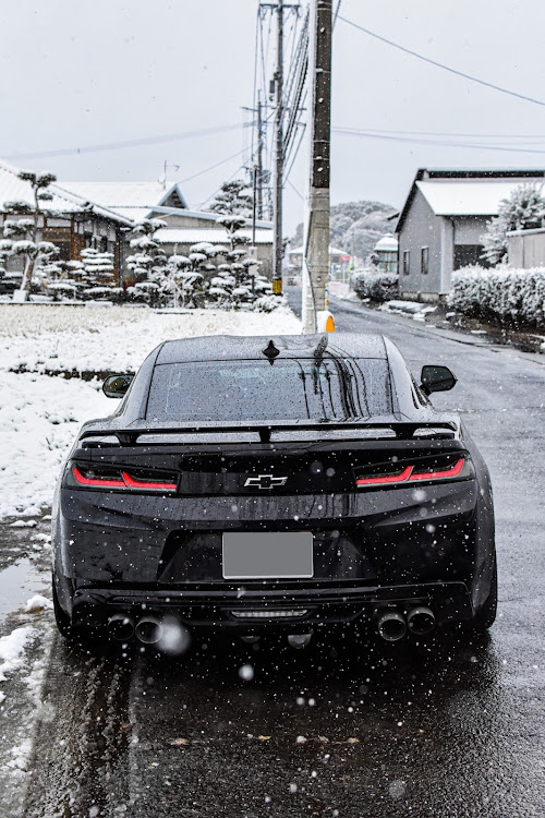 カマロの雪と愛車・カマロ・福岡・初雪に関するカスタム事例の投稿画像3枚目