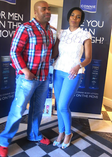 Connie Ferguson and her husband Shona Ferguson. Picture credit: Emmanuel Tjiya.