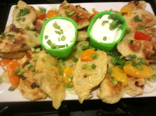 Potato Pierogis w/Onion Chse-Bac & Swt Peppers