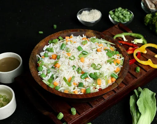 Veg Fried Rice with Hot Garlic Sauce