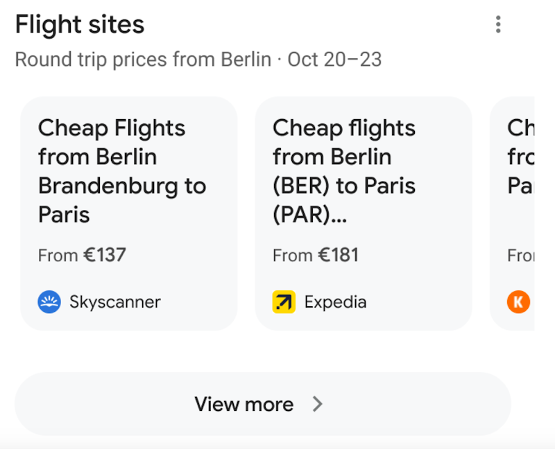 Sites – Flight sites