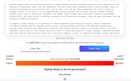 ChatGPT and AI Detector by ZeroGPT.cc