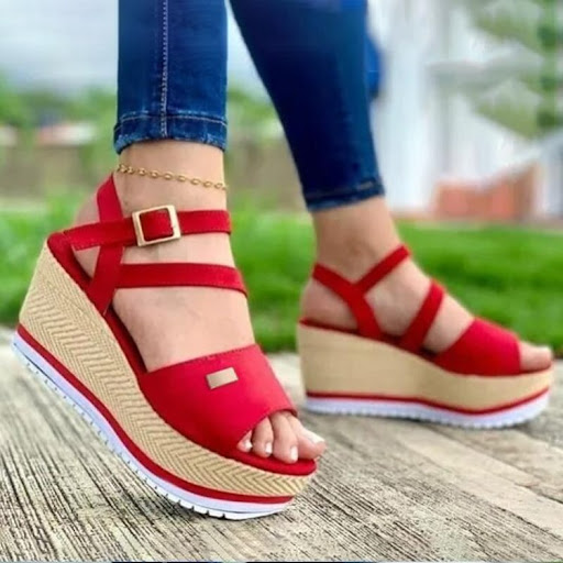 Title 5, Summer New Style Fish Mouth Wedge Sandals in Eu...