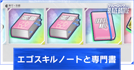 エゴスキルノートと専門書の集め方と使い道