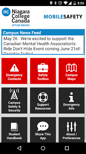 Niagara College Mobile Safety