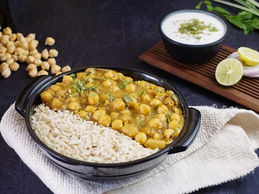 Protein Rich Chickpea Curry Brown Rice Meal Box