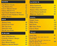 Highway Food Junction menu 1