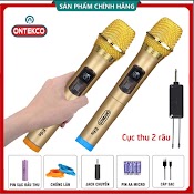 [ Ontek Hcm] Bộ Micro Karaoke Không Dây Chính Hãng Ontekco E6S - Chuyên Dụng Cho Loa Kéo, Amply, Gia Đình