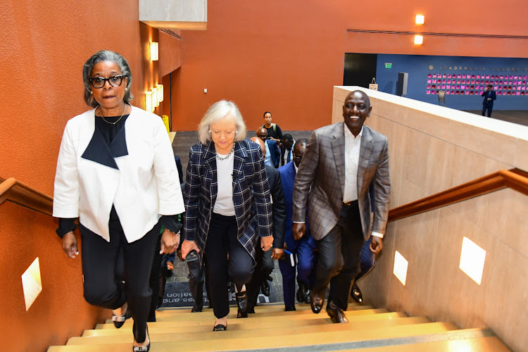 US Ambassador Meg Whitman, President William Ruto other dignitaries at the 2023 US-Kenya business roadshow in San Francisco, California on September 15, 2023.