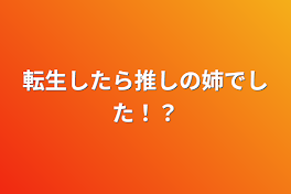 転生したら推しの姉でした！？