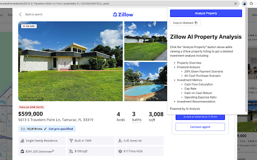 Zillow Property Investment Analyzer