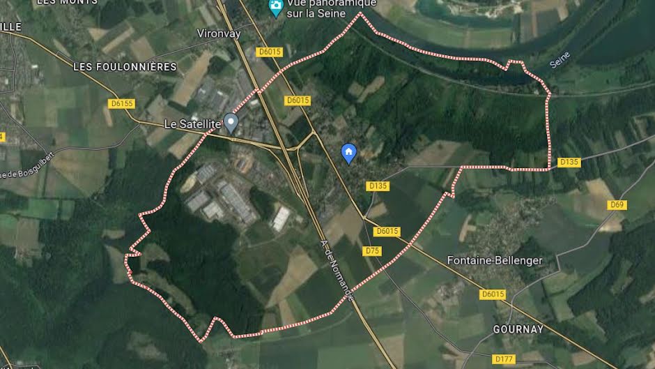 Vente terrain à batir  711 m² à Heudebouville (27400), 52 000 €