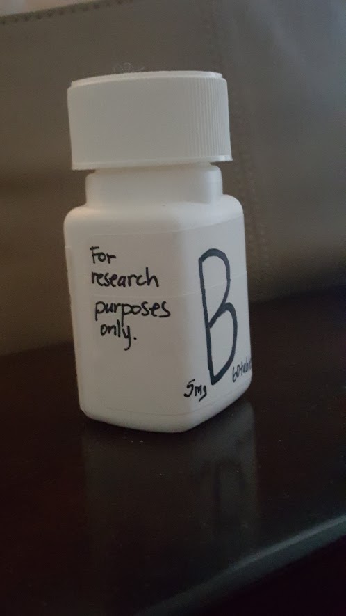 pill bottle from ivabradine study