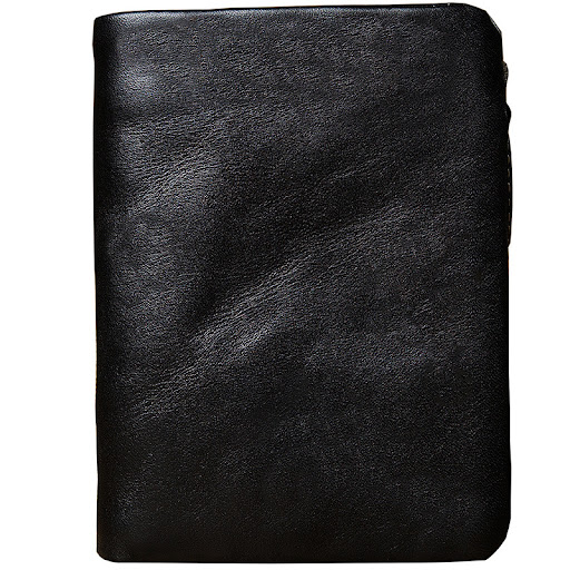 Title 4, Mens Short Genuine Leather Vertical Casual Zip...