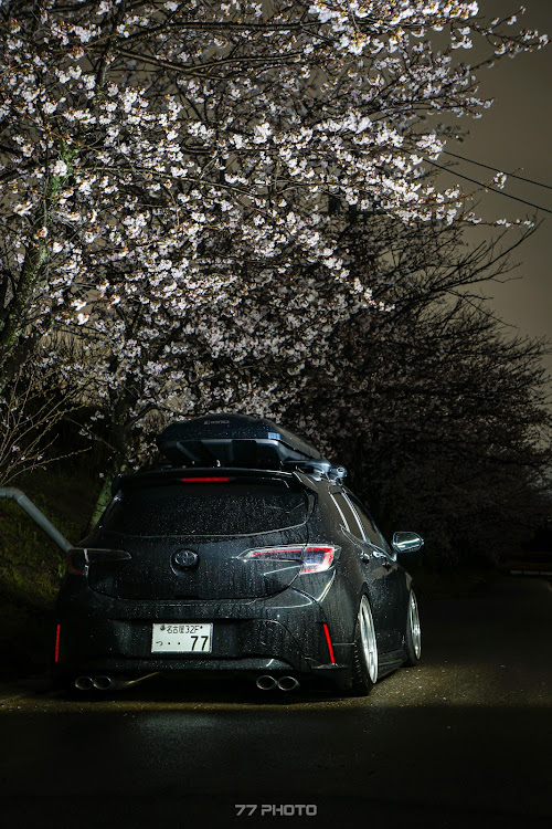 カローラスポーツのstatic・stance・サクラと愛車・4月もよろしくお願い致します🌸・桜に関するカスタム事例の投稿画像6枚目