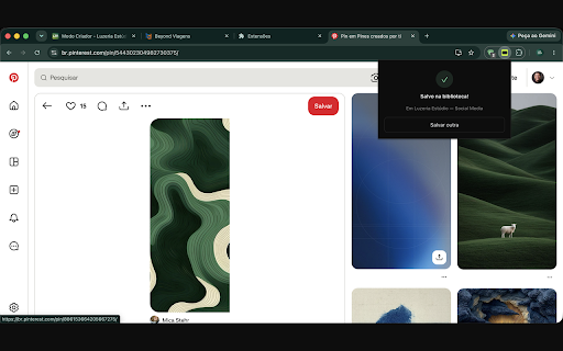 Modo Criador — Salvar referência screenshot 2