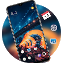 Herunterladen Abstract night city bridge bright lights  Installieren Sie Neueste APK Downloader