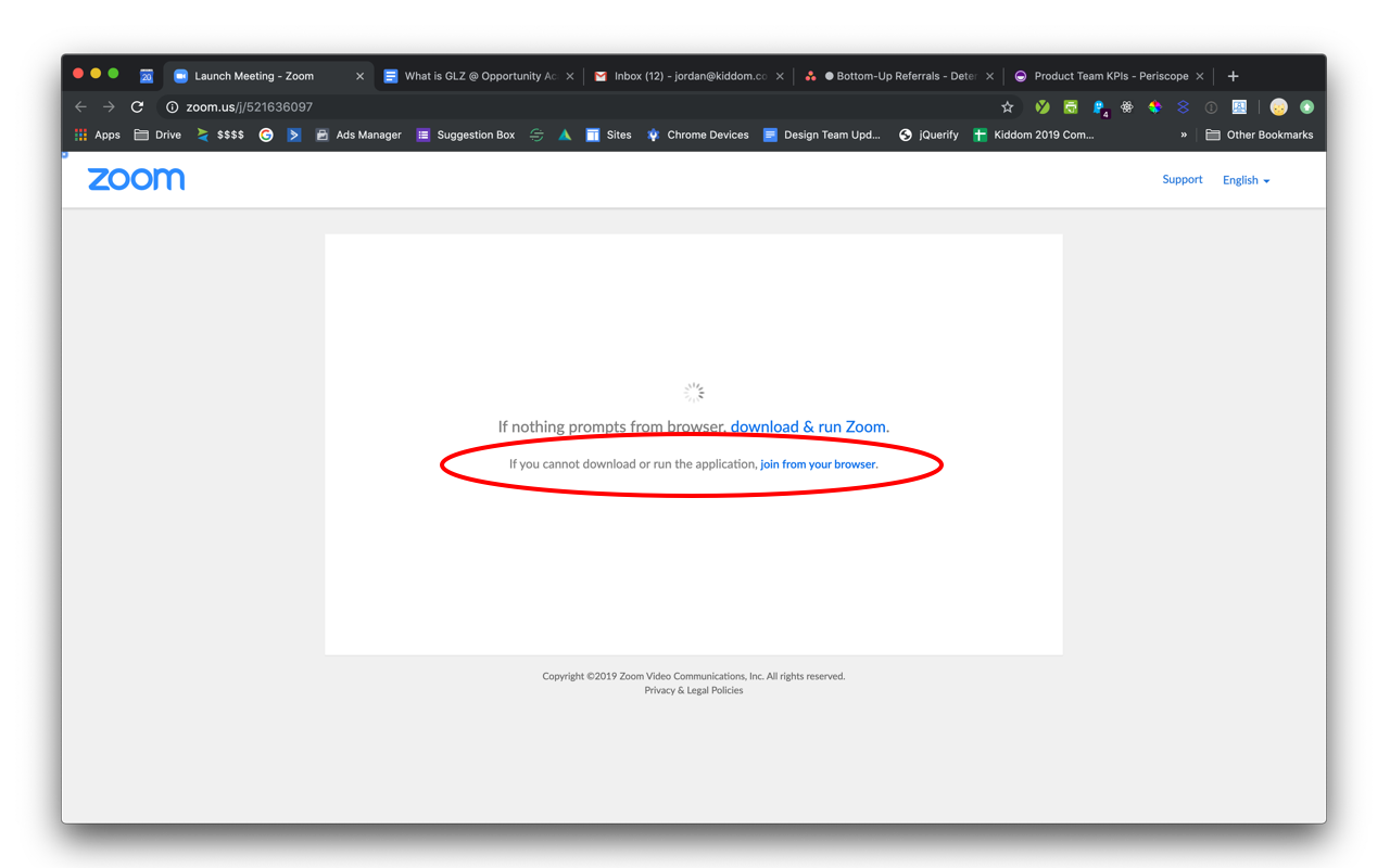 Zoom.us Always Show "Join From Web" Chrome Extension Image 1