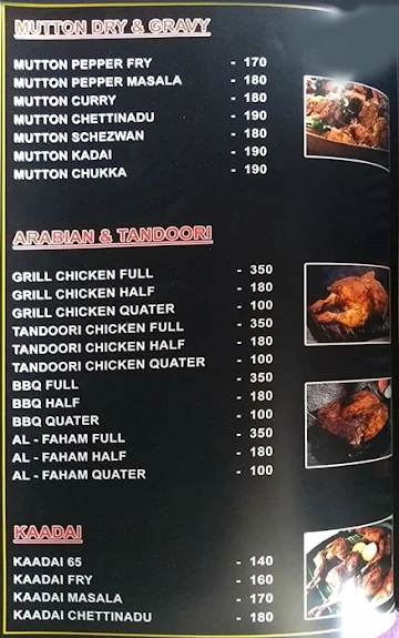 Falafel menu 