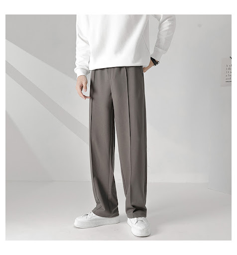 Title 4, Mens young style loose straight trousers, casu...