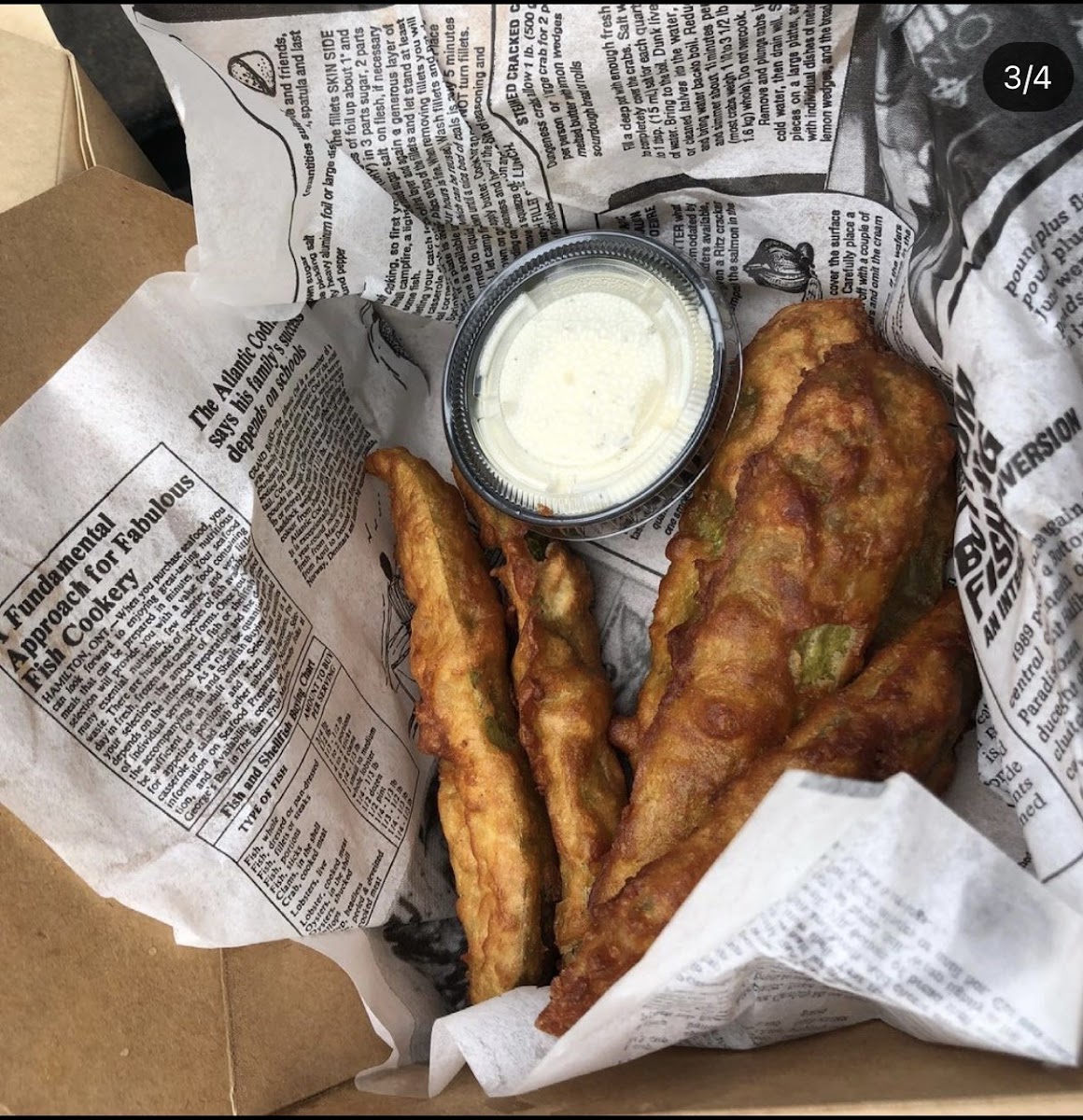 Gluten free battered dills