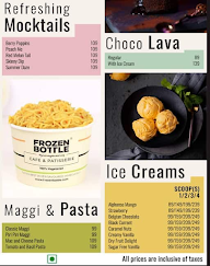 Frozen Bottle - Milkshakes, Desserts And Ice Cream menu 2