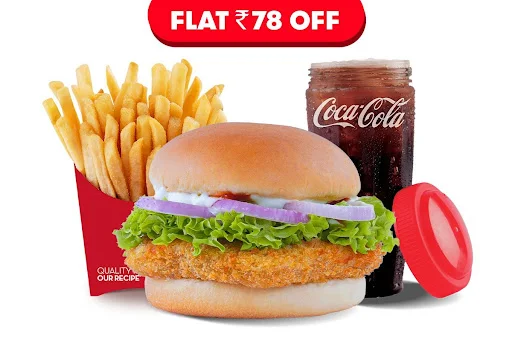 Classic Veggie Burger Combo (Railway Cutlet)