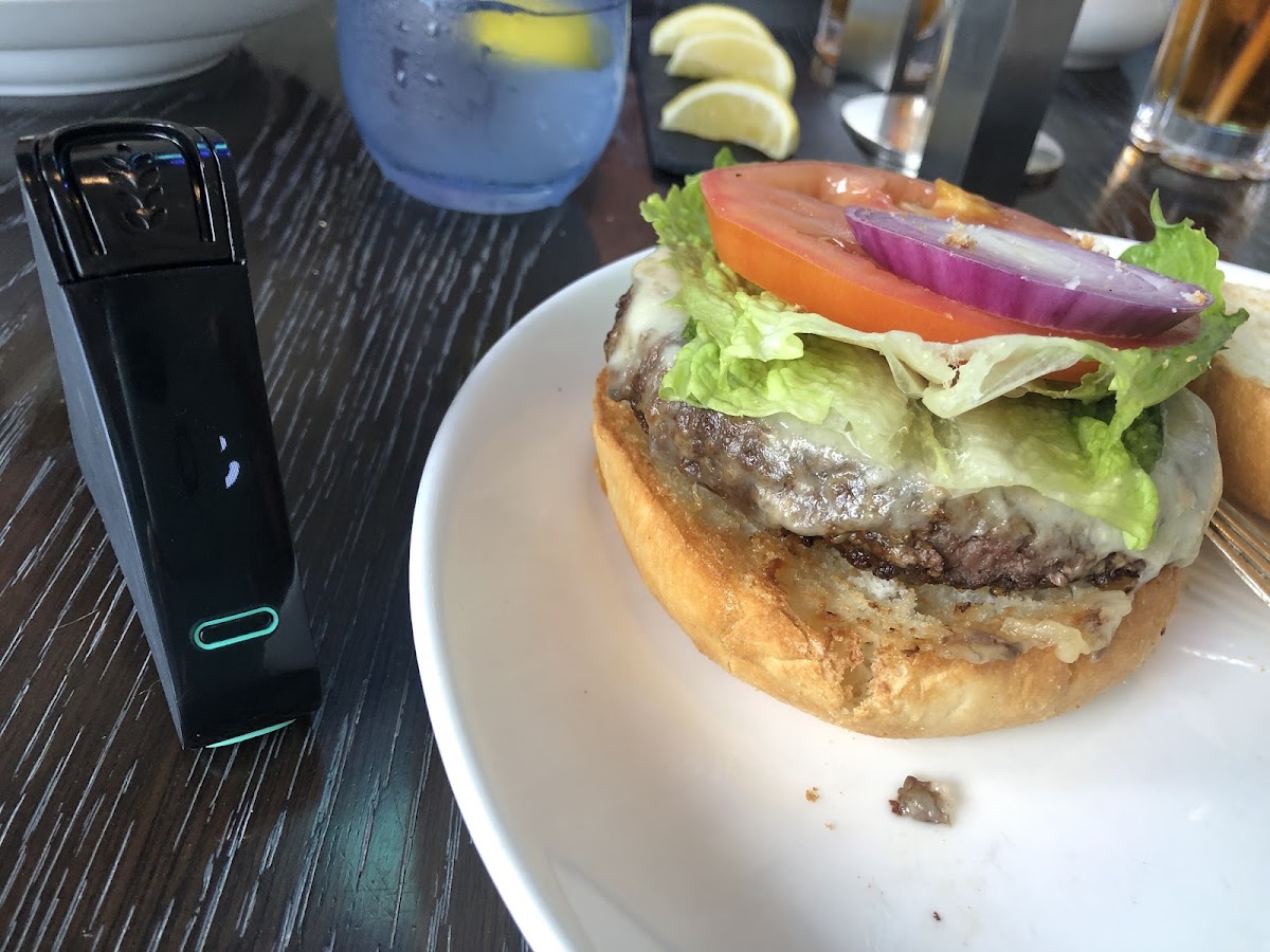 Cheeseburger and fries tested gluten free with Nima.