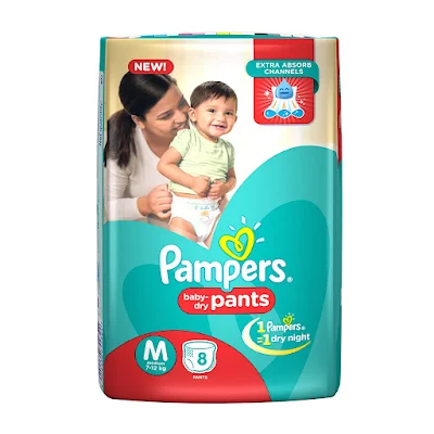 Pampers New Medium - 8 Diaper Pants - 8 pcs