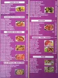 Golden Delite menu 2