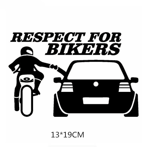 Title 2, Personalized Simple Motorcycle Rider Car Sticke...