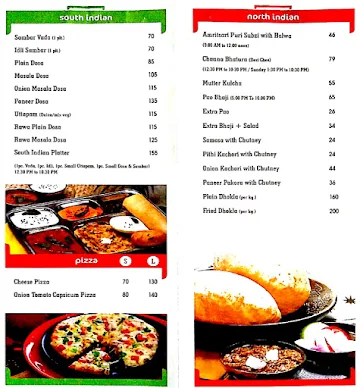 Om Restaurant & Sweets menu 