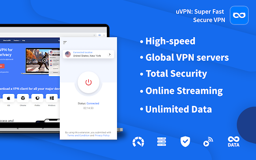 Free VPN Chrome extension - Best VPN by uVPN