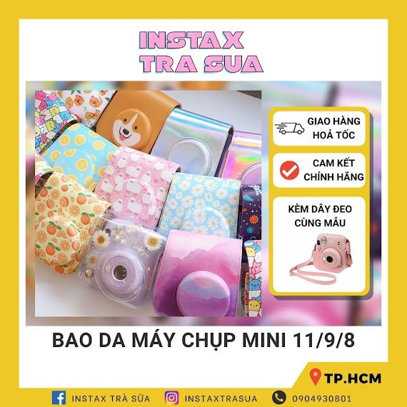 Bao Da Máy Chụp Ảnh Lấy Liền Instax Mini 11 - Cartoon